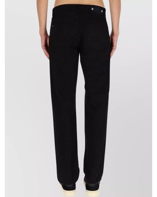 Stone Island Black Denim Regular-Fit Trousers for men