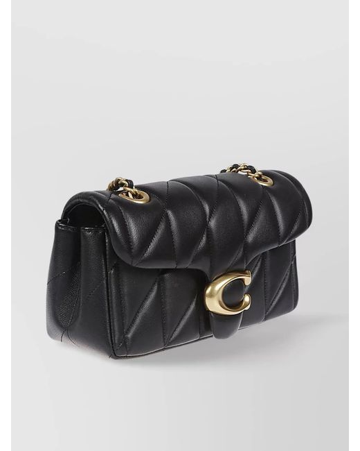 COACH Black Tabby 20 Leather Crossbody Bag