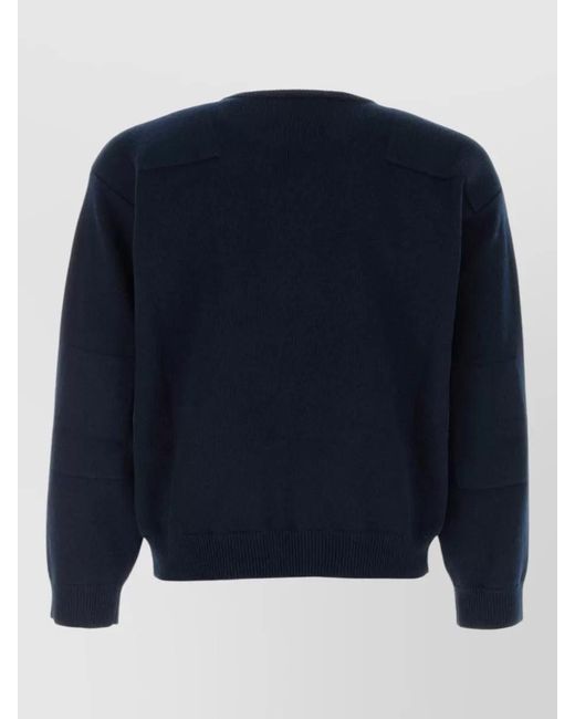Jil Sander Blue Wool Sweater for men