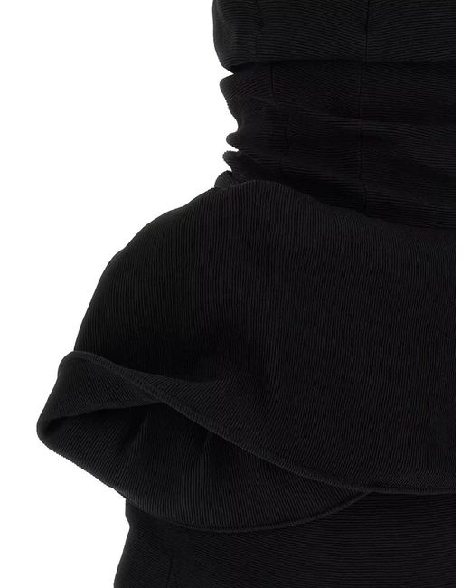 Magda Butrym Black Strapless Mini Dress