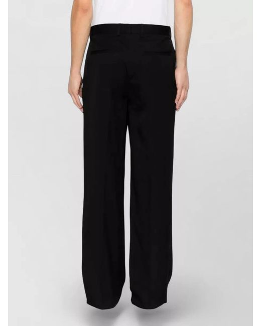 Lardini Black Attitude Wide Leg Tailored Trousers for men