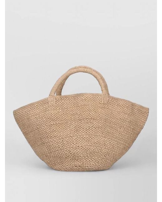 IBELIV Natural Raffia Tote Bag