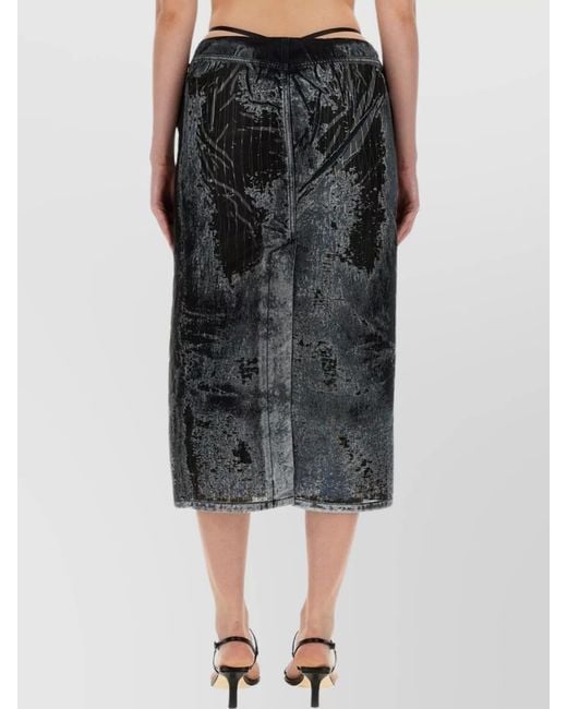 DIESEL Black Straight Skirt