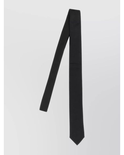 Dolce & Gabbana Black Silk Jacquard Logo Tie for men
