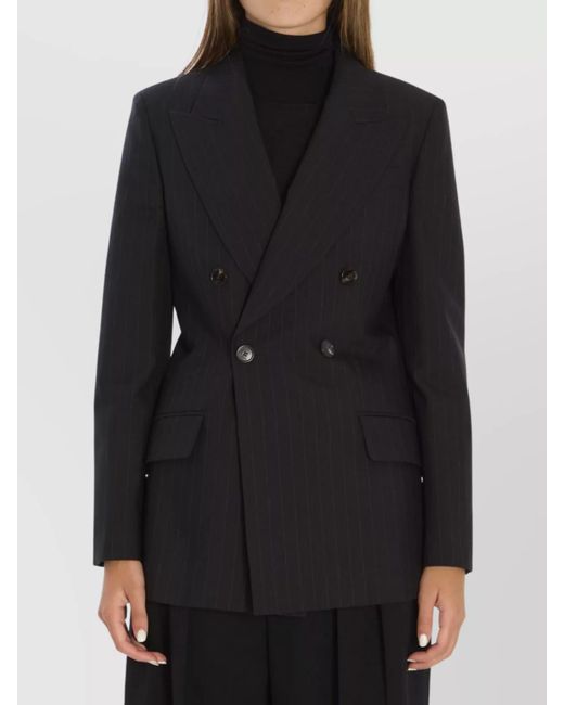Gucci Black Double-Breasted Wool Jacket