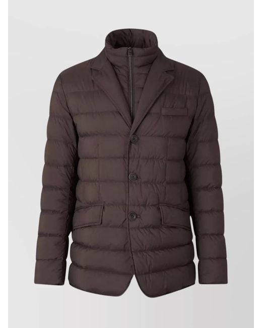 Herno Brown Down Puffer Jacket for men