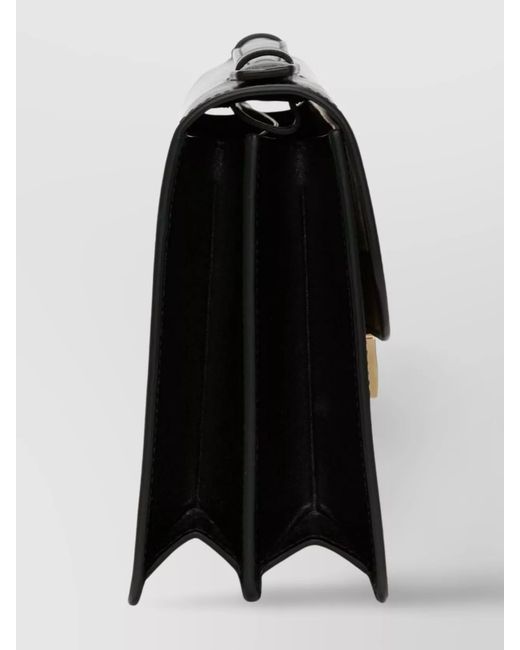 Victoria Beckham Black Dorian Leather Shoulder Bag