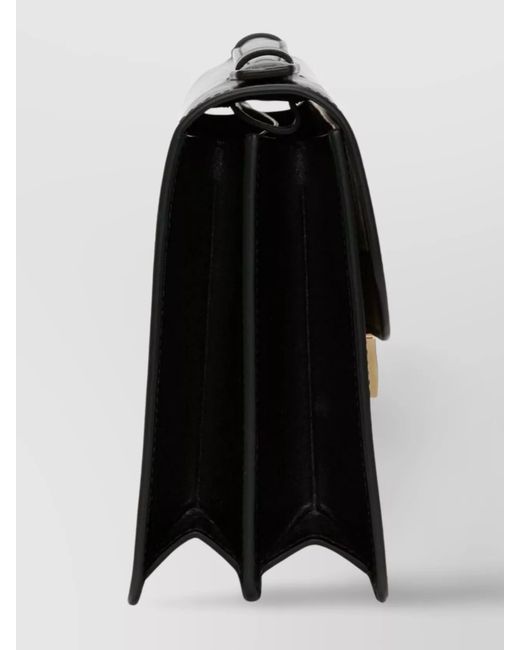 Victoria Beckham Black Dorian Leather Shoulder Bag