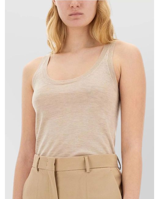 Max Mara Natural Cashmere Slim-Fit Tank Top