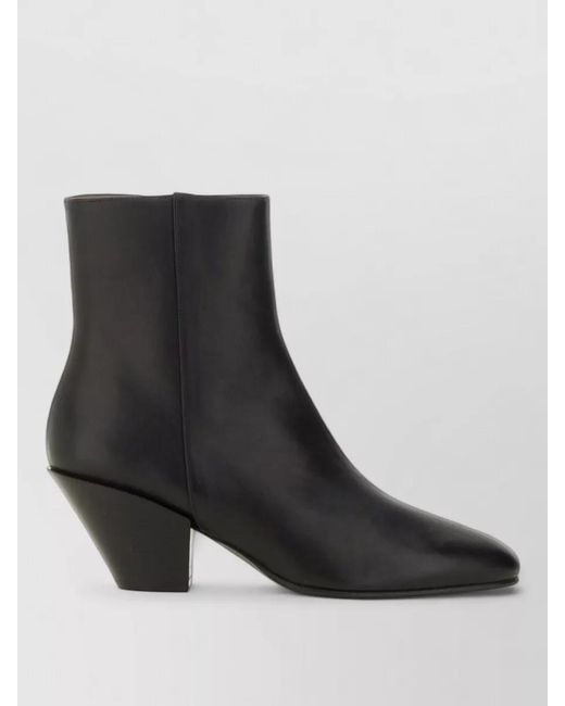 Roberto Festa Black Allyk Ankle Boots Block Heel Pointed Toe