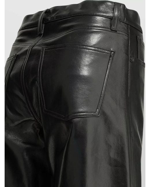 Agolde Black Arc Jean Casual Pants Shiny Finish
