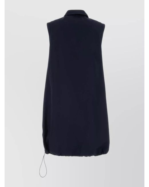Prada Blue Poplin Mini Dress
