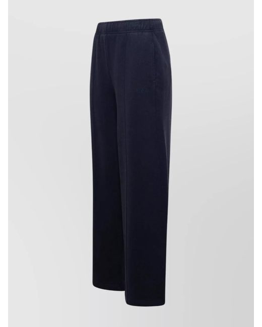 Ambush Blue Cotton Pleated Joggers