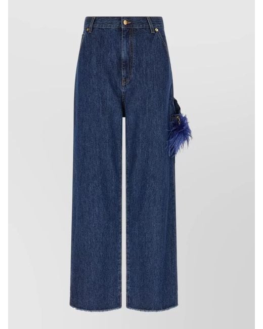 DARKPARK Blue Lisa High Waist Wide Leg Jeans