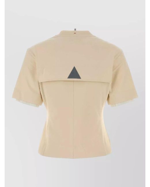 Moncler Natural Cotton Short-Sleeve T-Shirt