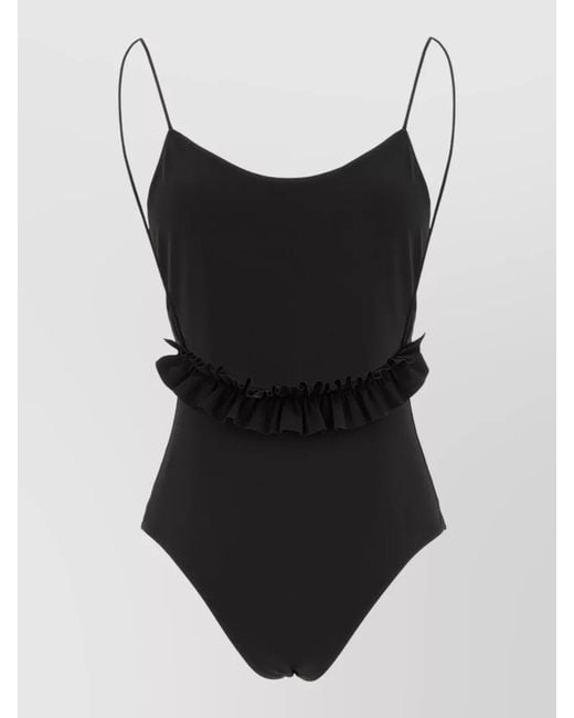 Jacquemus Black Le Maillot Cabana One-Piece Swimsuit