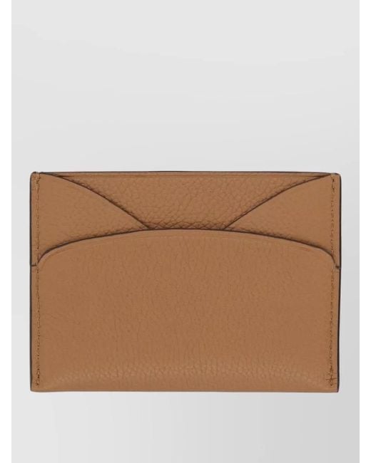 Tory Burch Brown Leather Card Holder