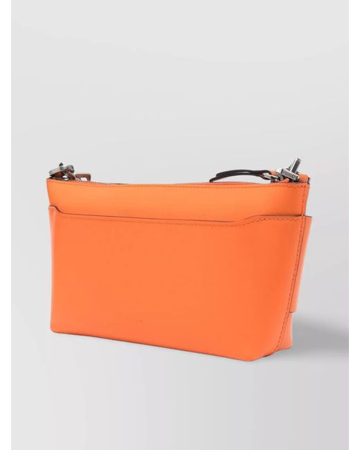 Boyy Orange Na Calf Leather Shoulder Bag