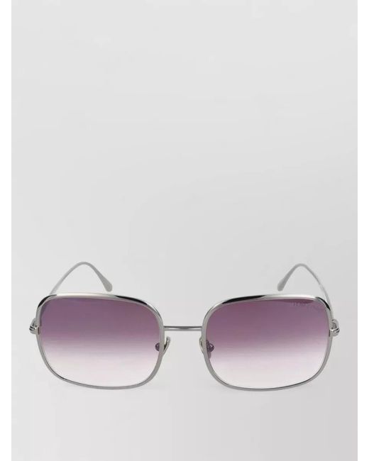 Tom Ford Multicolor Sunglasses Ft0865 Square Metal Gradient Lenses
