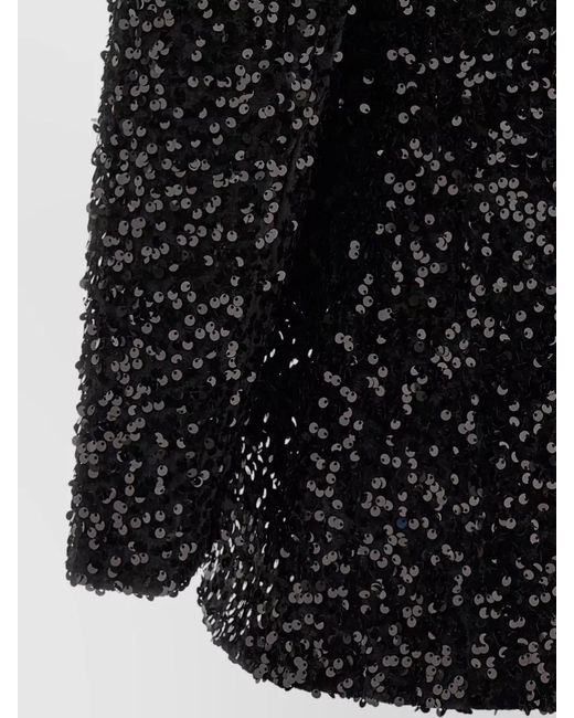 Le twins Black Como Tailored Sequin Blazer Single Breasted