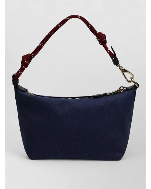 Miu Miu Blue Shoulder Bag Tone Hardware Knotted Strap