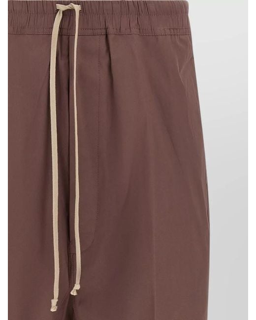 Rick Owens Brown S Pods Beach Bermuda Shorts Pockets for men