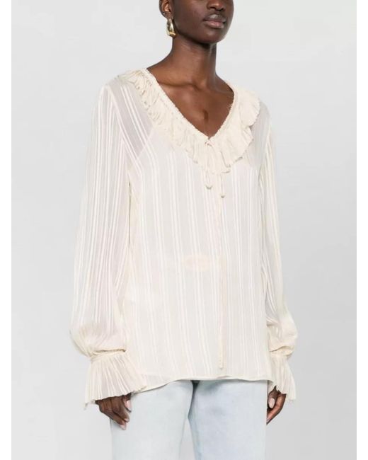 Pinko Natural Viscose Blouse