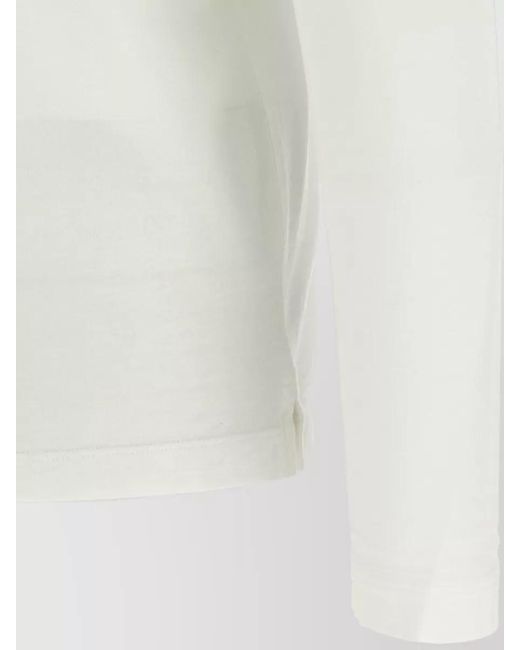Zanone White Ice Cotton Long-Sleeve T-Shirt for men