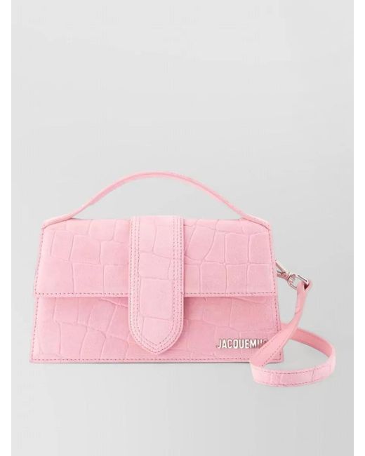 Jacquemus Pink Le Grand Bambino Leather Mini Bag
