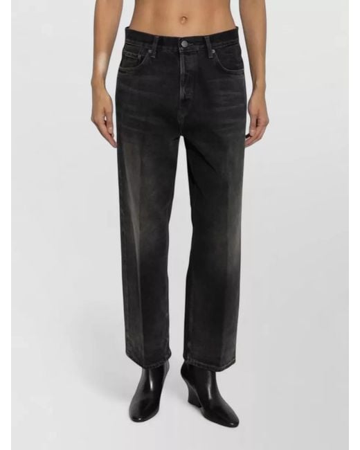 Haikure Black Vintage Straight-Leg Jeans