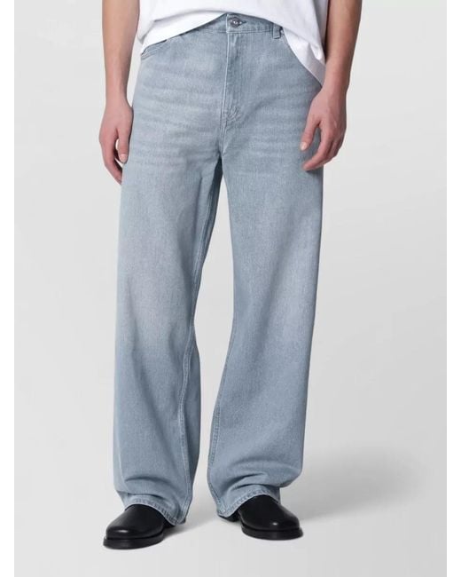 Our Legacy Blue Belt Loop Five Pocket Tailored Trousers for men