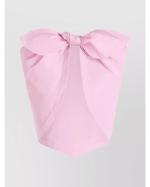 Patou Pink Sleeveless Open Back Blouse