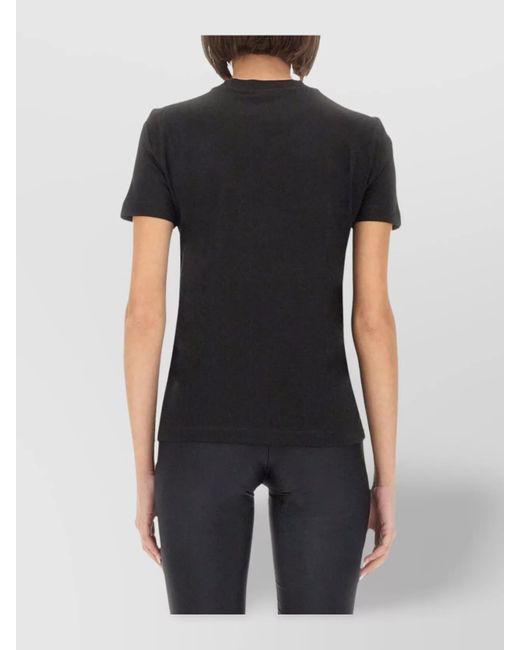 Versace Jeans Couture Black Regular-Fit Cotton T-Shirt