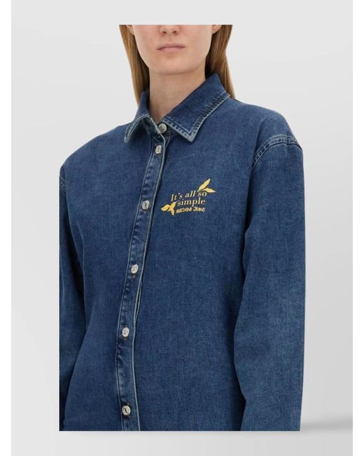 Moschino Blue Denim Mini Dress