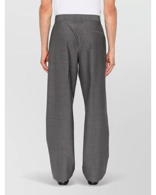 Moschino Gray Virgin Wool Single Breasted Suit for men