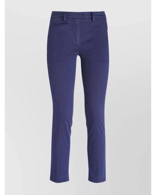 Dondup Blue Slim-Fit Trousers