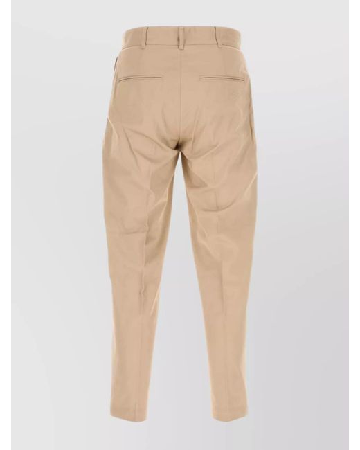 Maison Kitsuné Natural Cotton Straight-Leg Trousers for men