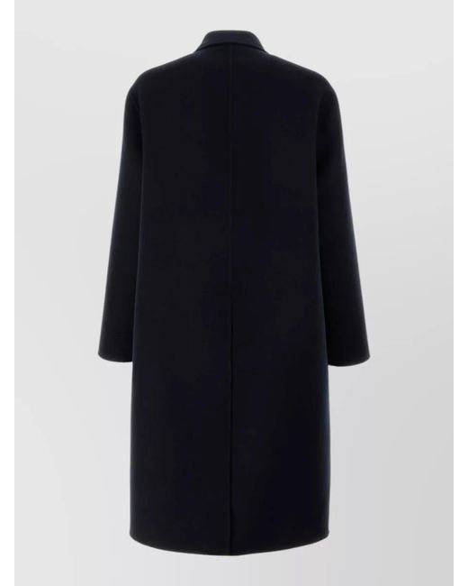 Gucci Blue Wool Blend Single Breasted Coat for men