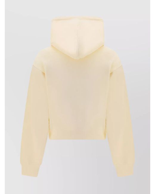 Jacquemus Natural Cotton Slim-Fit Cropped Hoodie