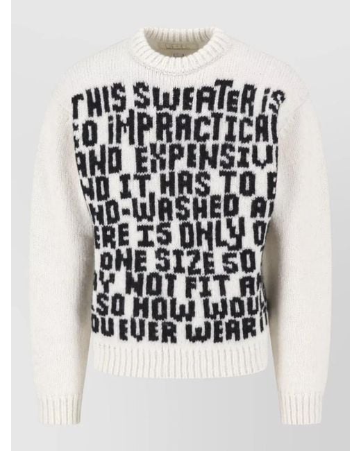 ERL Black Alpaca Crewneck Jumper
