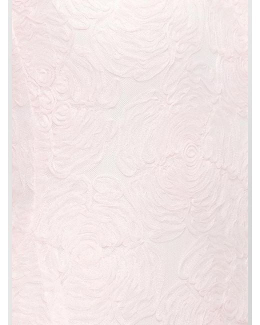 ROTATE BIRGER CHRISTENSEN Pink Textured Sleeveless Maxi Dress