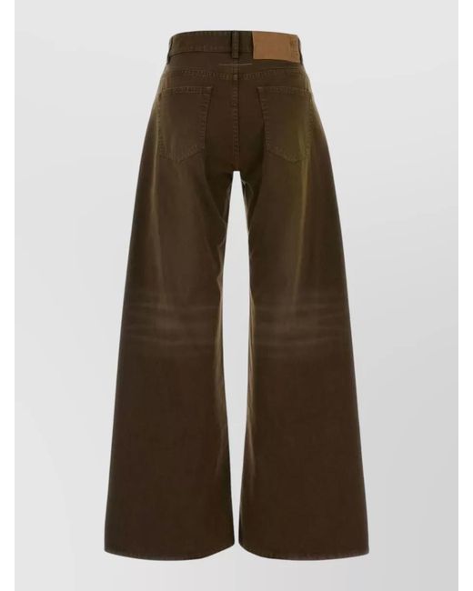 MM6 by Maison Margiela Brown Denim Straight-Leg Jeans