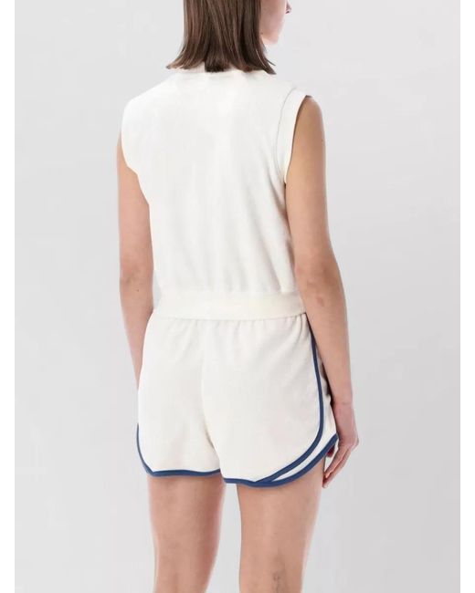 Nike White Tennis Lounge Top Sleeveless V Neck