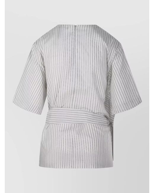 Rohe Gray Silk Blend Blouse