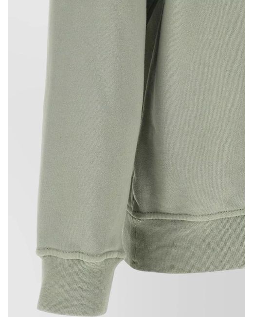 Stone Island Green Crew Neck Sweatshirt Long Sleeves for men