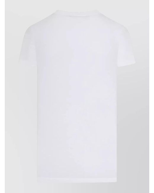 Max Mara White Giova Graphic Print Crew Neck Top