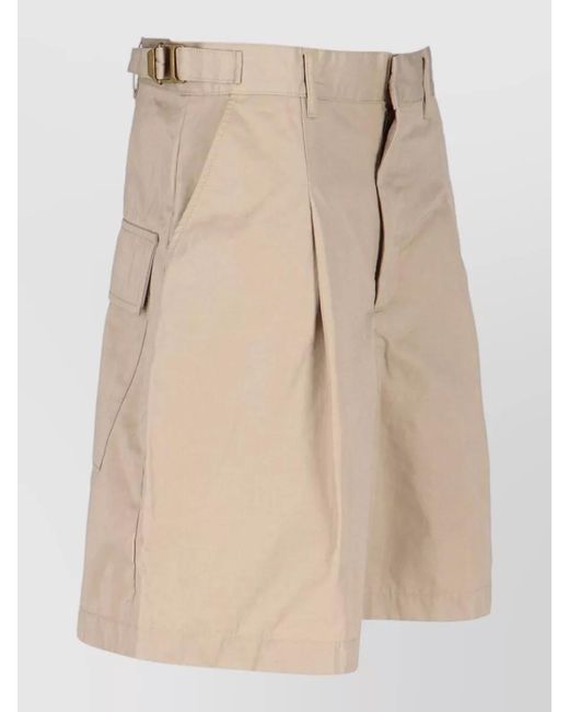Entire studios Natural Straight Knee-Length Shorts
