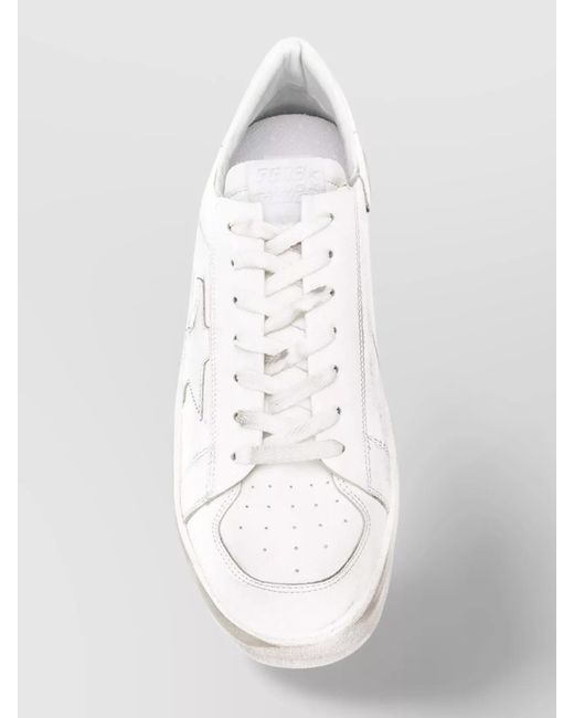 Golden Goose Deluxe Brand White Leather Low-Top Sneakers for men
