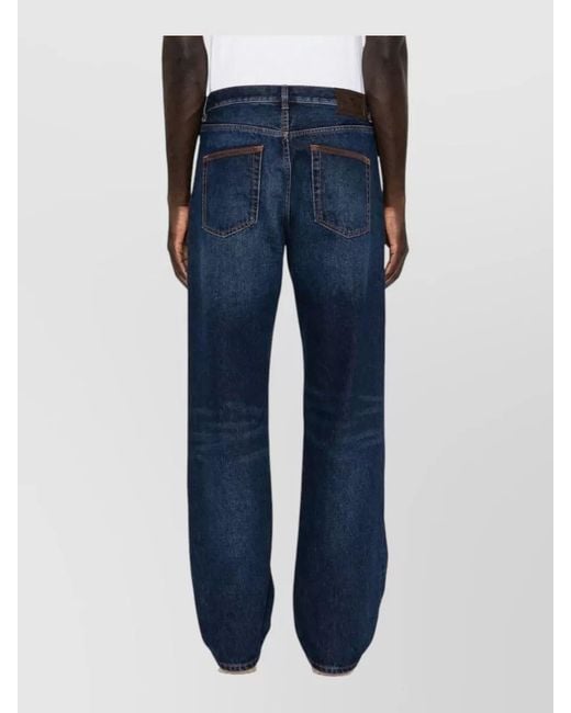 Etro Blue Straight-Leg Denim Jeans for men