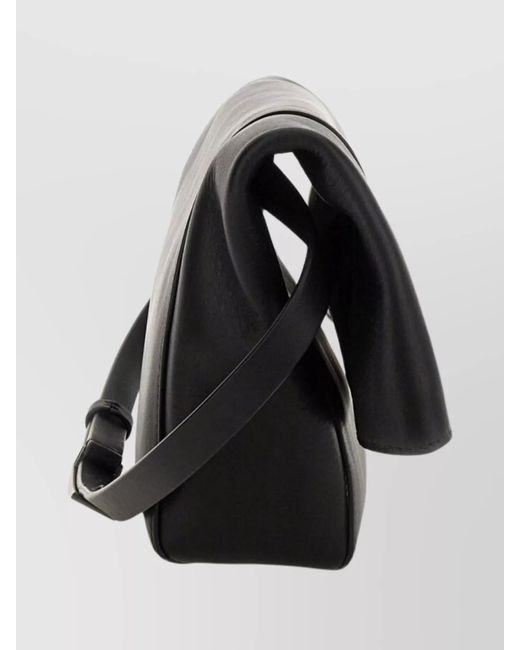 Max Mara Black Calf Leather Clutch Bag